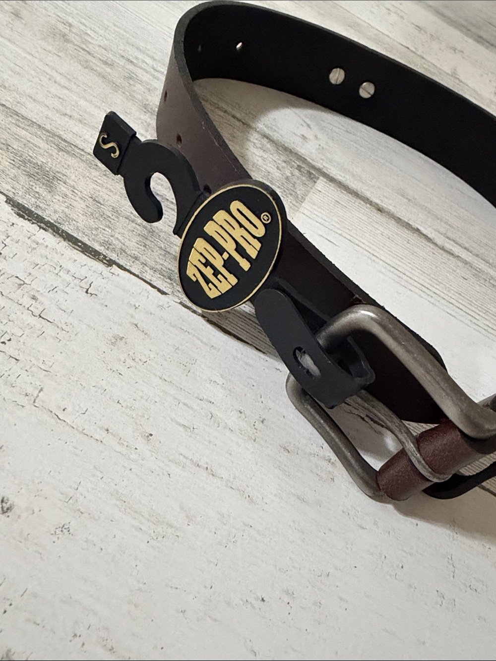 Zep -Pro Ole Miss Kids Brown Leather Belt Size Small. New - Picture 4 of 10